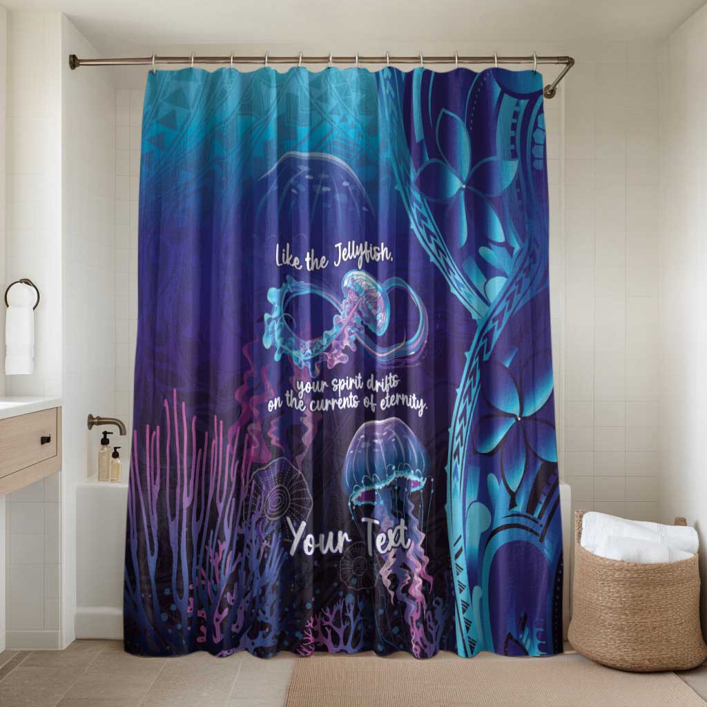 Polynesia Jellyfish Memorial Personalised Bathroom Set Infinity Jellies Polynesian Pattern