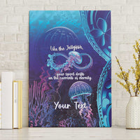 Polynesia Jellyfish Memorial Personalised Canvas Wall Art Infinity Jellies Polynesian Pattern