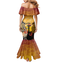 Australia And New Zealand ANZAC Family Matching Mermaid Dress and Hawaiian Shirt Aussie Kangaroo With Aotearoa Kiwi Lest We Forget LT14 - Polynesian Pride