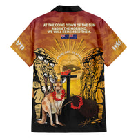 Australia And New Zealand ANZAC Family Matching Off The Shoulder Long Sleeve Dress and Hawaiian Shirt Aussie Kangaroo With Aotearoa Kiwi Lest We Forget LT14 - Polynesian Pride