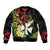 Wallis and Futuna Victory Day Bomber Jacket Liberty Equality Fraternity Polynesian Plumeria