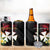 Wallis and Futuna Victory Day 4 in 1 Can Cooler Tumbler Liberty Equality Fraternity Polynesian Plumeria