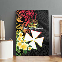 Wallis and Futuna Victory Day Canvas Wall Art Liberty Equality Fraternity Polynesian Plumeria LT14 - Polynesian Pride