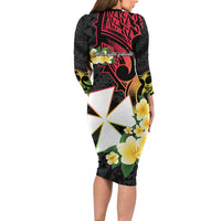 Wallis and Futuna Victory Day Family Matching Long Sleeve Bodycon Dress and Hawaiian Shirt Liberty Equality Fraternity Polynesian Plumeria LT14 - Polynesian Pride