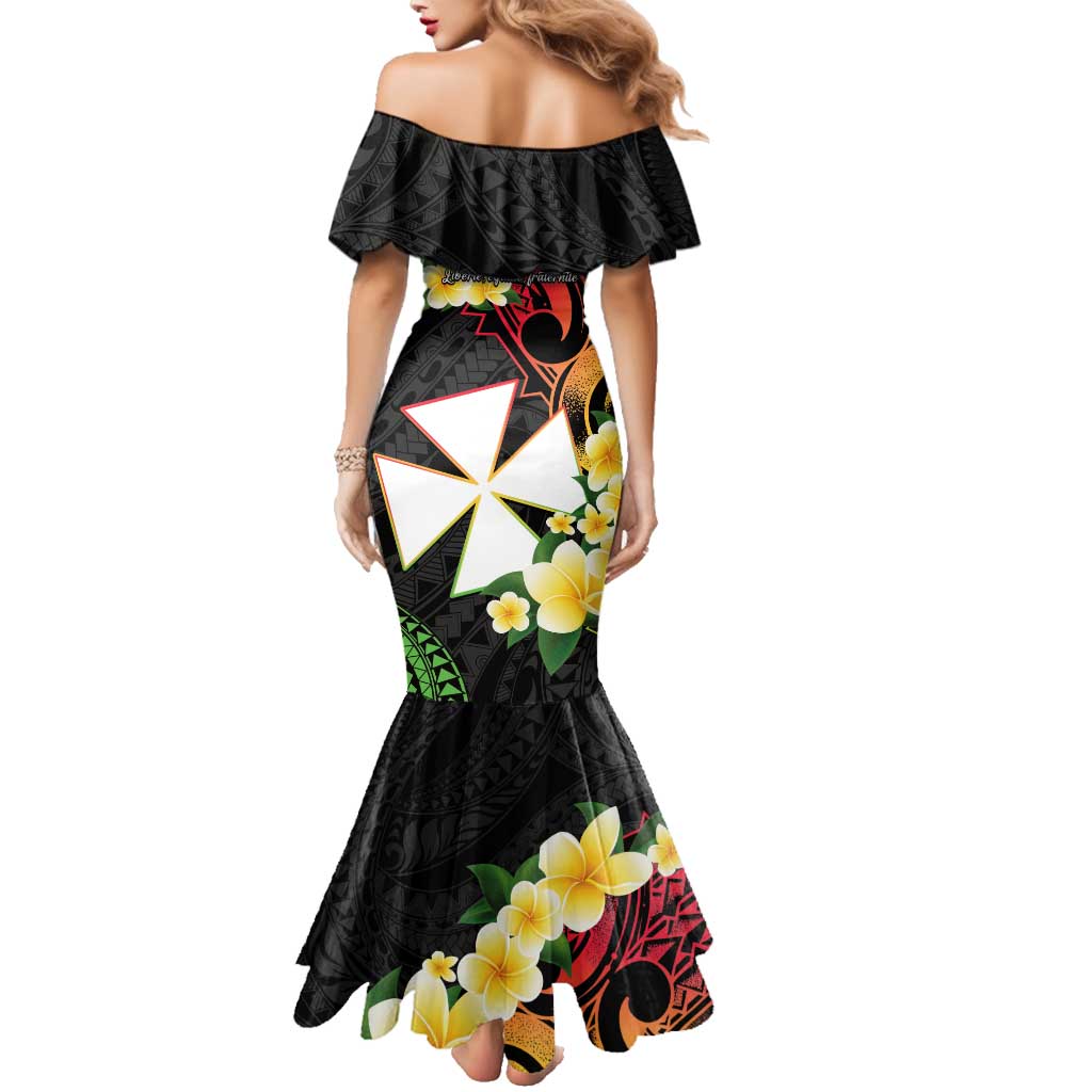 Wallis and Futuna Victory Day Family Matching Mermaid Dress and Hawaiian Shirt Liberty Equality Fraternity Polynesian Plumeria LT14 - Polynesian Pride