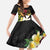 Wallis and Futuna Victory Day Family Matching Short Sleeve Bodycon Dress and Hawaiian Shirt Liberty Equality Fraternity Polynesian Plumeria