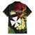 Wallis and Futuna Victory Day Family Matching Short Sleeve Bodycon Dress and Hawaiian Shirt Liberty Equality Fraternity Polynesian Plumeria