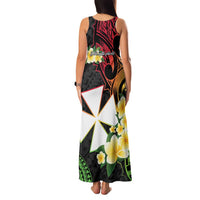 Wallis and Futuna Victory Day Family Matching Tank Maxi Dress and Hawaiian Shirt Liberty Equality Fraternity Polynesian Plumeria LT14 - Polynesian Pride