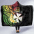 Wallis and Futuna Victory Day Hooded Blanket Liberty Equality Fraternity Polynesian Plumeria