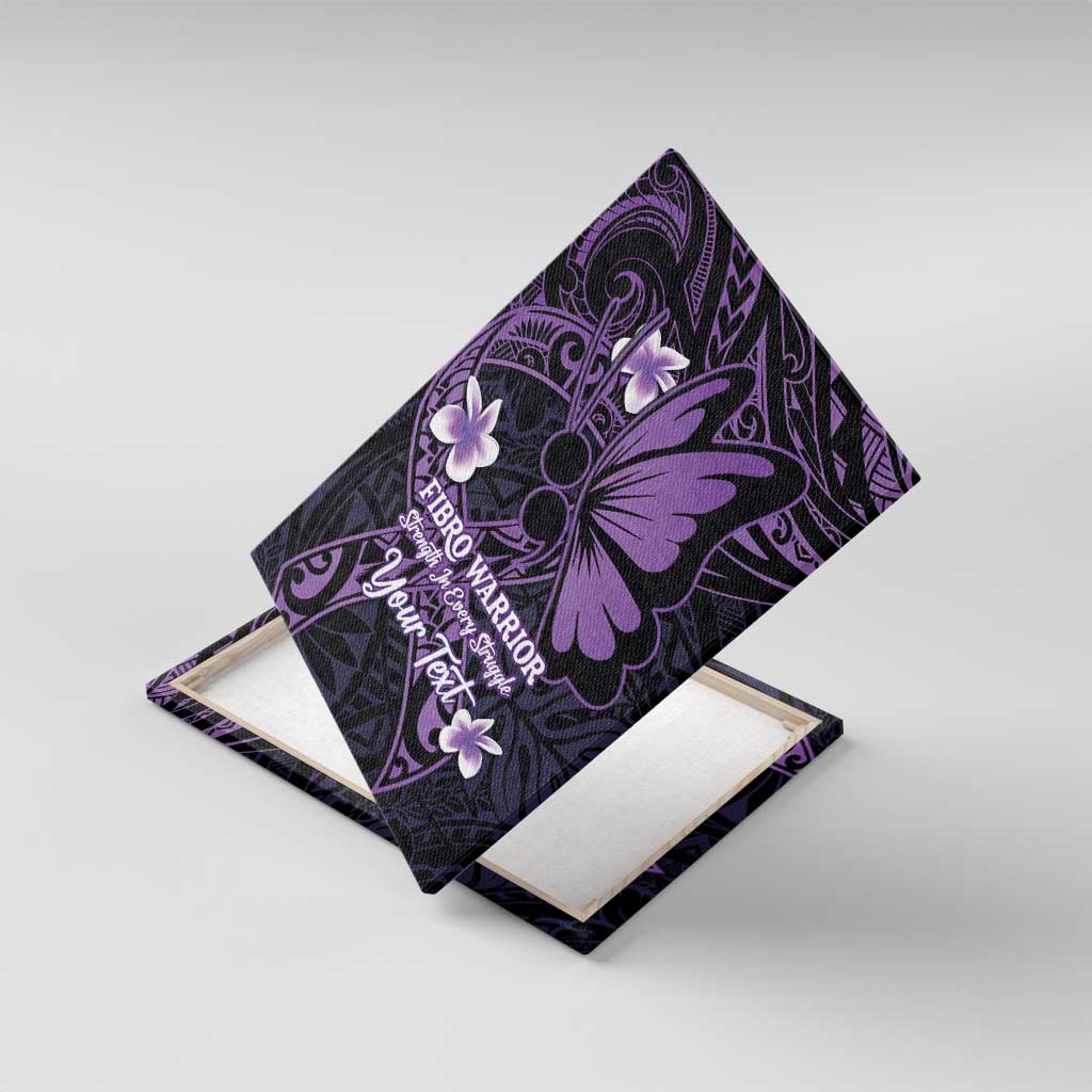Personalised Fibromyalgia Awareness Month Canvas Wall Art Fibro Warrior Strength In Every Struggle