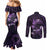 Personalised Fibromyalgia Awareness Month Couples Matching Mermaid Dress and Long Sleeve Button Shirt Fibro Warrior Strength In Every Struggle
