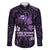Personalised Fibromyalgia Awareness Month Family Matching Off The Shoulder Long Sleeve Dress and Hawaiian Shirt Fibro Warrior Strength In Every Struggle