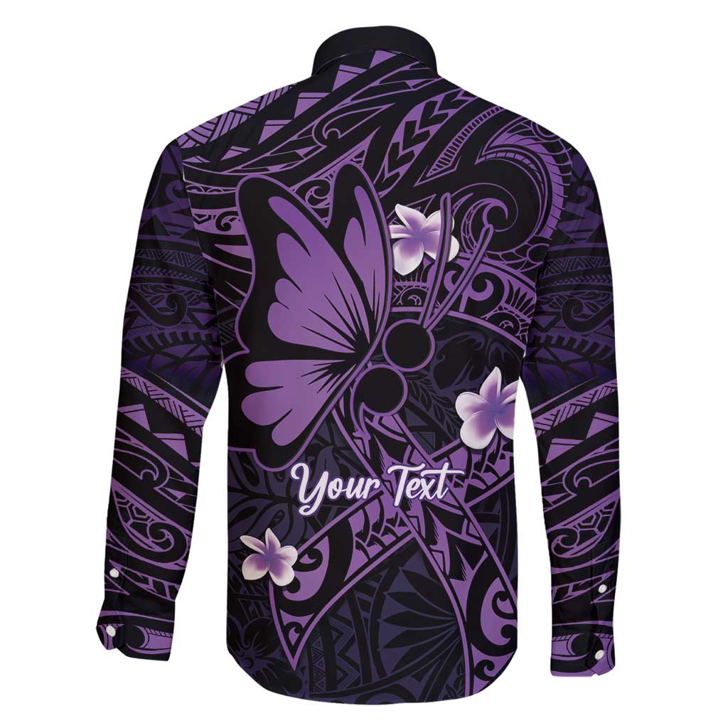Personalised Fibromyalgia Awareness Month Family Matching Short Sleeve Bodycon Dress and Hawaiian Shirt Fibro Warrior Strength In Every Struggle LT14 - Polynesian Pride