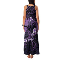 Personalised Fibromyalgia Awareness Month Family Matching Tank Maxi Dress and Hawaiian Shirt Fibro Warrior Strength In Every Struggle LT14 - Polynesian Pride