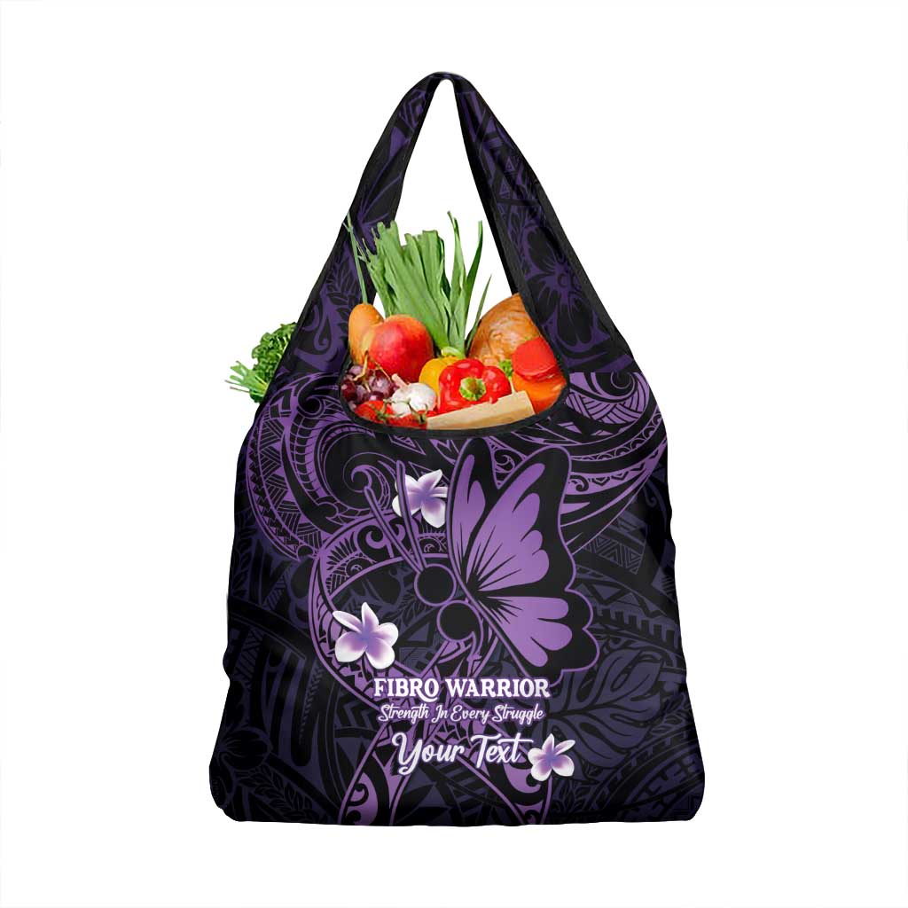 Personalised Fibromyalgia Awareness Month Grocery Bag Fibro Warrior Strength In Every Struggle LT14 1-pack One Size Purple - Polynesian Pride