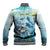Personalized Snorkeling Hawaii Baseball Jacket Ocean Lover Hawaiian Kakau Honu Turtle