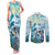 Personalized Snorkeling Hawaii Couples Matching Tank Maxi Dress and Long Sleeve Button Shirt Ocean Lover Hawaiian Kakau Honu Turtle