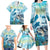 Personalized Snorkeling Hawaii Family Matching Long Sleeve Bodycon Dress and Hawaiian Shirt Ocean Lover Hawaiian Kakau Honu Turtle