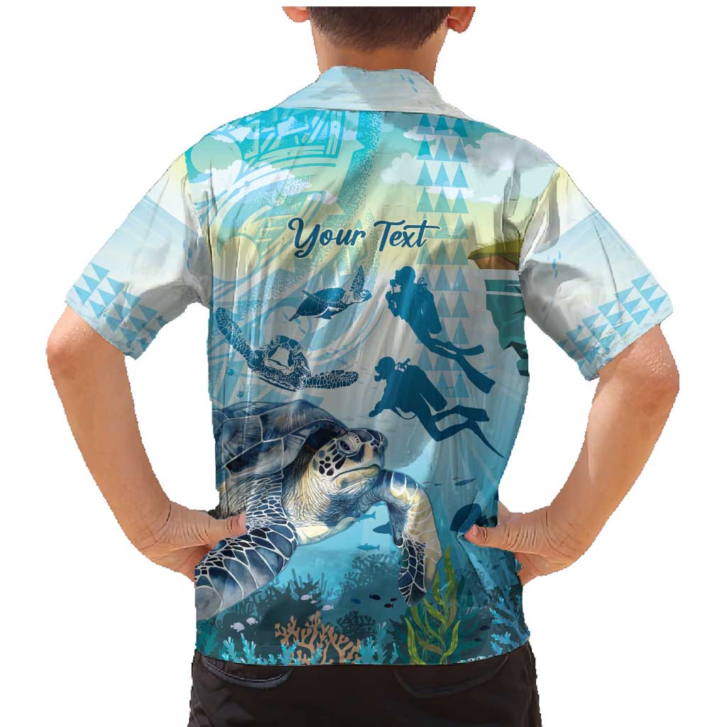 Personalized Snorkeling Hawaii Family Matching Mermaid Dress and Hawaiian Shirt Ocean Lover Hawaiian Kakau Honu Turtle LT14 - Polynesian Pride