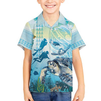 Personalized Snorkeling Hawaii Hawaiian Shirt Ocean Lover Hawaiian Kakau Honu Turtle