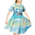 Personalized Snorkeling Hawaii Kid Short Sleeve Dress Ocean Lover Hawaiian Kakau Honu Turtle