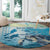 Personalized Snorkeling Hawaii Round Carpet Ocean Lover Hawaiian Kakau Honu Turtle