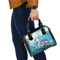 Personalized Snorkeling Hawaii Shoulder Handbag Ocean Lover Hawaiian Kakau Honu Turtle