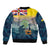 Niue ANZAC Day Bomber Jacket We Will Remember Them Camouflage Style