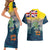 Niue ANZAC Day Couples Matching Short Sleeve Bodycon Dress and Hawaiian Shirt We Will Remember Them Camouflage Style