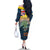 Niue ANZAC Day Family Matching Off The Shoulder Long Sleeve Dress and Hawaiian Shirt We Will Remember Them Camouflage Style