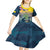 Niue ANZAC Day Kid Short Sleeve Dress We Will Remember Them Camouflage Style