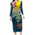 Niue ANZAC Day Long Sleeve Bodycon Dress We Will Remember Them Camouflage Style