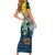 Niue ANZAC Day Short Sleeve Bodycon Dress We Will Remember Them Camouflage Style