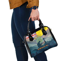 Niue ANZAC Day Shoulder Handbag We Will Remember Them Camouflage Style