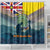 Niue ANZAC Day Shower Curtain We Will Remember Them Camouflage Style