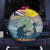 Niue ANZAC Day Spare Tire Cover We Will Remember Them Camouflage Style