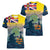 Niue ANZAC Day Women V-Neck T-Shirt We Will Remember Them Camouflage Style
