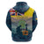 Niue ANZAC Day Zip Hoodie We Will Remember Them Camouflage Style