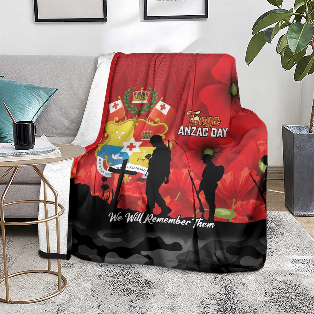 Tonga ANZAC Day Blanket Ngatu Pattern We Will Remember Them