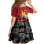 Tonga ANZAC Day Family Matching Off Shoulder Maxi Dress and Hawaiian Shirt Ngatu Pattern We Will Remember Them