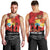 Tonga ANZAC Day Men Tank Top Ngatu Pattern We Will Remember Them
