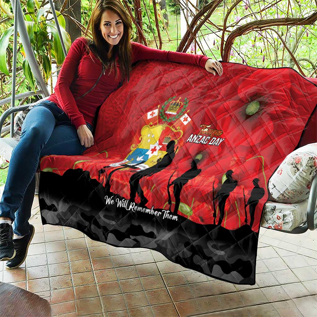 Tonga ANZAC Day Quilt Ngatu Pattern We Will Remember Them