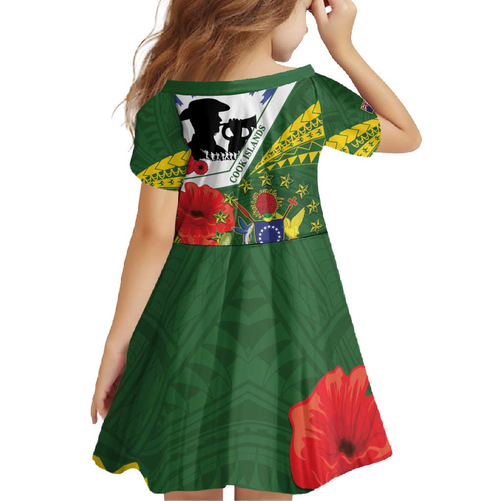 Cook Islands ANZAC Day Family Matching Mermaid Dress and Hawaiian Shirt Last Post Lest We Forget