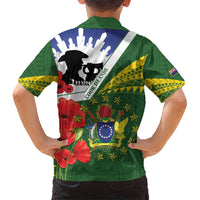 Cook Islands ANZAC Day Hawaiian Shirt Last Post Lest We Forget