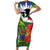 Cook Islands ANZAC Day Short Sleeve Bodycon Dress Last Post Lest We Forget