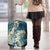 Cyan Polynesia Hammerhead Shark Tattoo With Plumeria Lei Luggage Cover