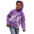 Purple Polynesia Hammerhead Shark Tattoo With Plumeria Lei Kid Hoodie