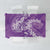 Purple Polynesia Hammerhead Shark Tattoo With Plumeria Lei Tablecloth