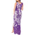 Purple Polynesia Hammerhead Shark Tattoo With Plumeria Lei Tank Maxi Dress