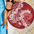 Red Polynesia Hammerhead Shark Tattoo With Plumeria Lei Beach Blanket